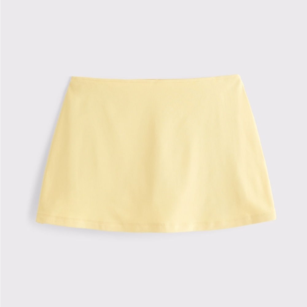 Abercrombie & Fitch Light Yellow Mini Skirt